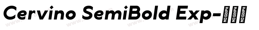 Cervino SemiBold Exp字体转换